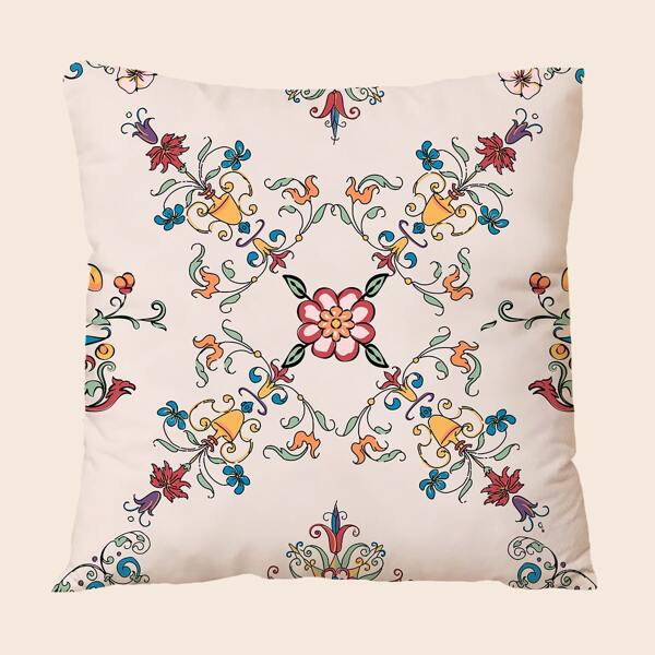 

Floral Pattern Cushion Cover Without Filler, Multicolor