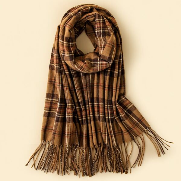 

Plaid Print Scarf, Multicolor