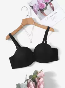 Sujetador simple con aro - Negro - Ver 1