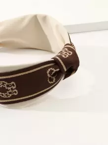 女裝顏色拼接夏季可愛打結髮帶 - 彩色 - 查看 3