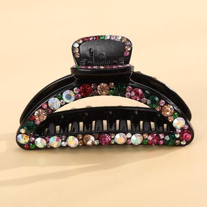 Rhinestone Decor Hair Claw