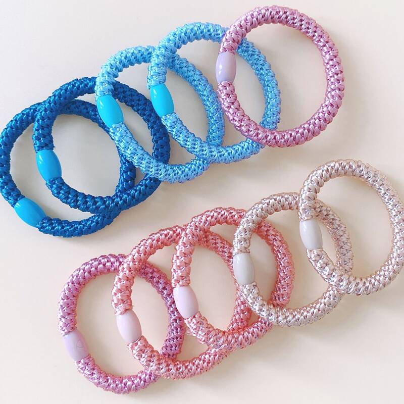 

10pcs Simple Hair Tie, Multicolor