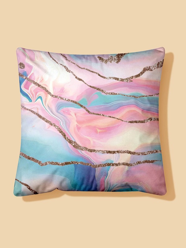 Husă de pernă cu model de marmură fără umplutură