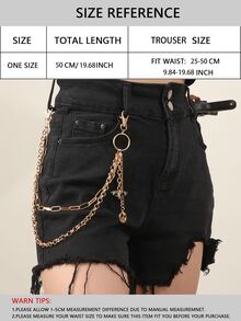 Layered Belt Chain - Gold - View 2