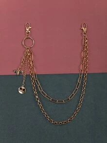 Layered Belt Chain - Gold - View 3