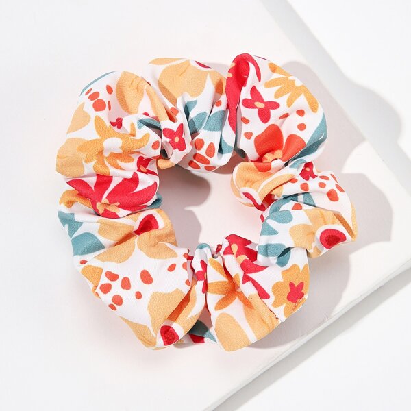 

Flower Print Scrunchie, Multicolor