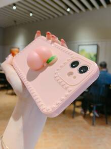 Peach Decor Phone Case - Pink - View 3