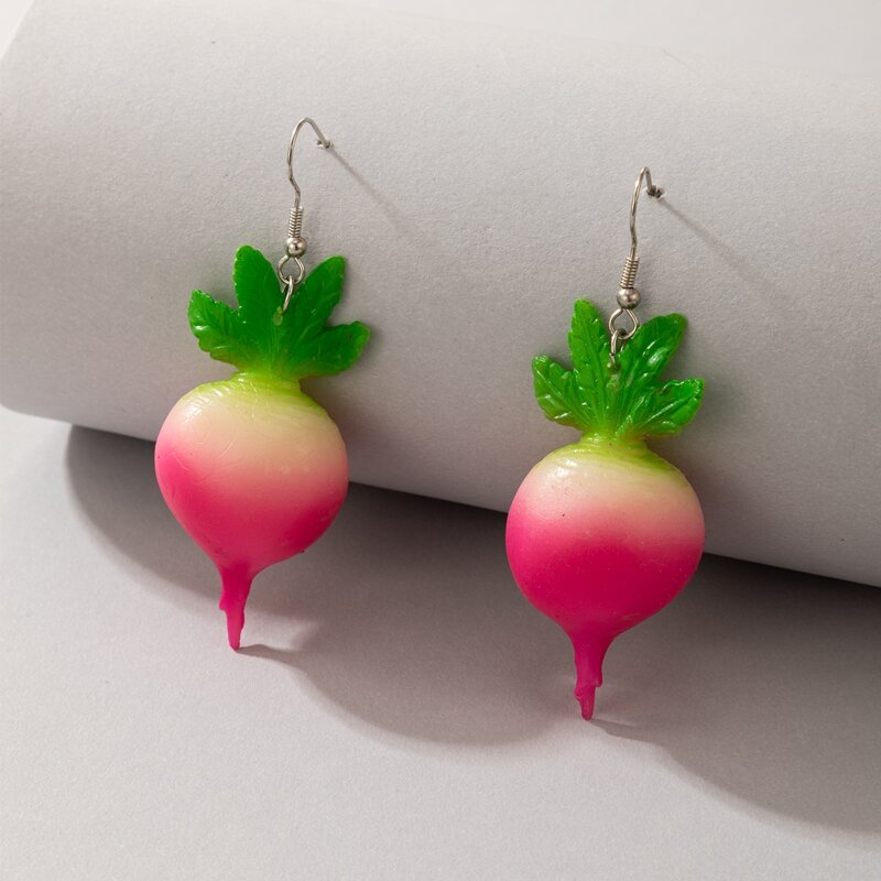 

Radish Drop Earrings, Multicolor