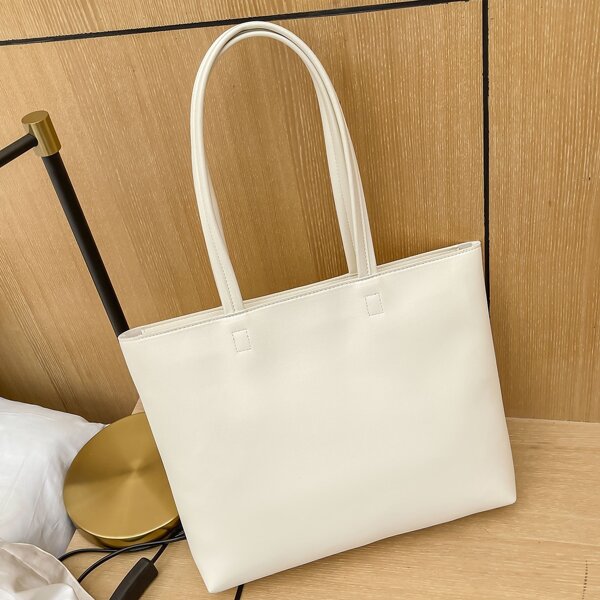 

Minimalist Tote Bag, Beige