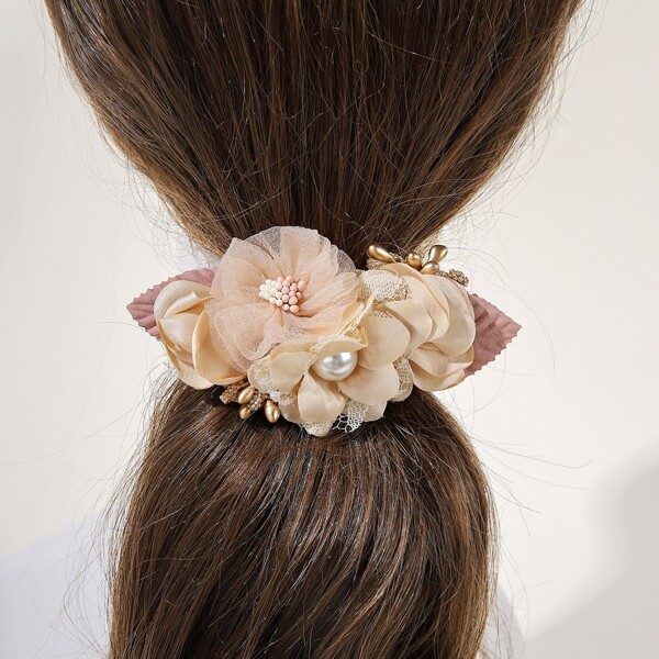 

Faux Pearl Decor Hair Tie, Multicolor