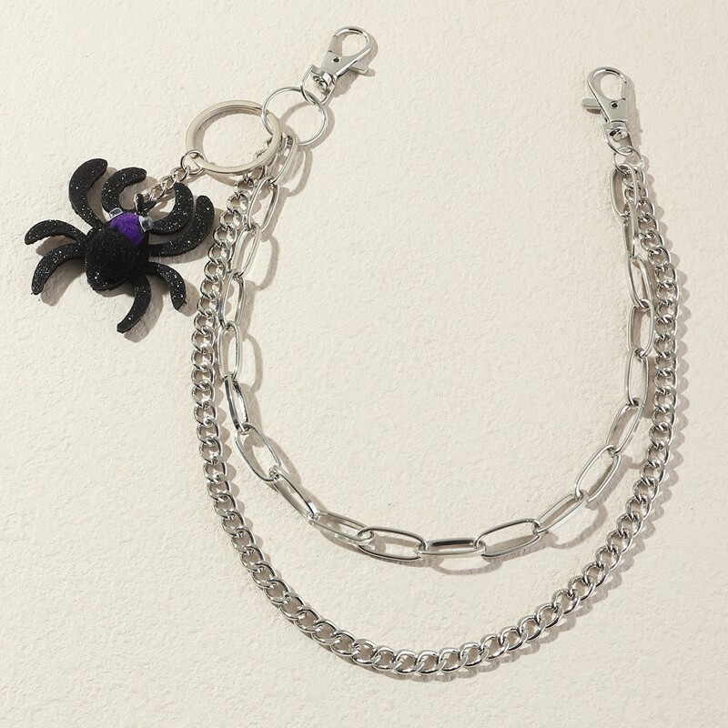 

Spider Decor Pants Chain, Multicolor