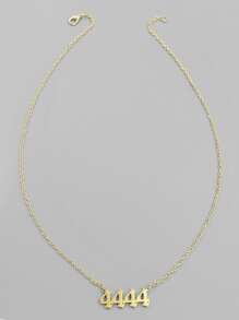 Vòng cổ Number Charm - Vàng - Xem 2