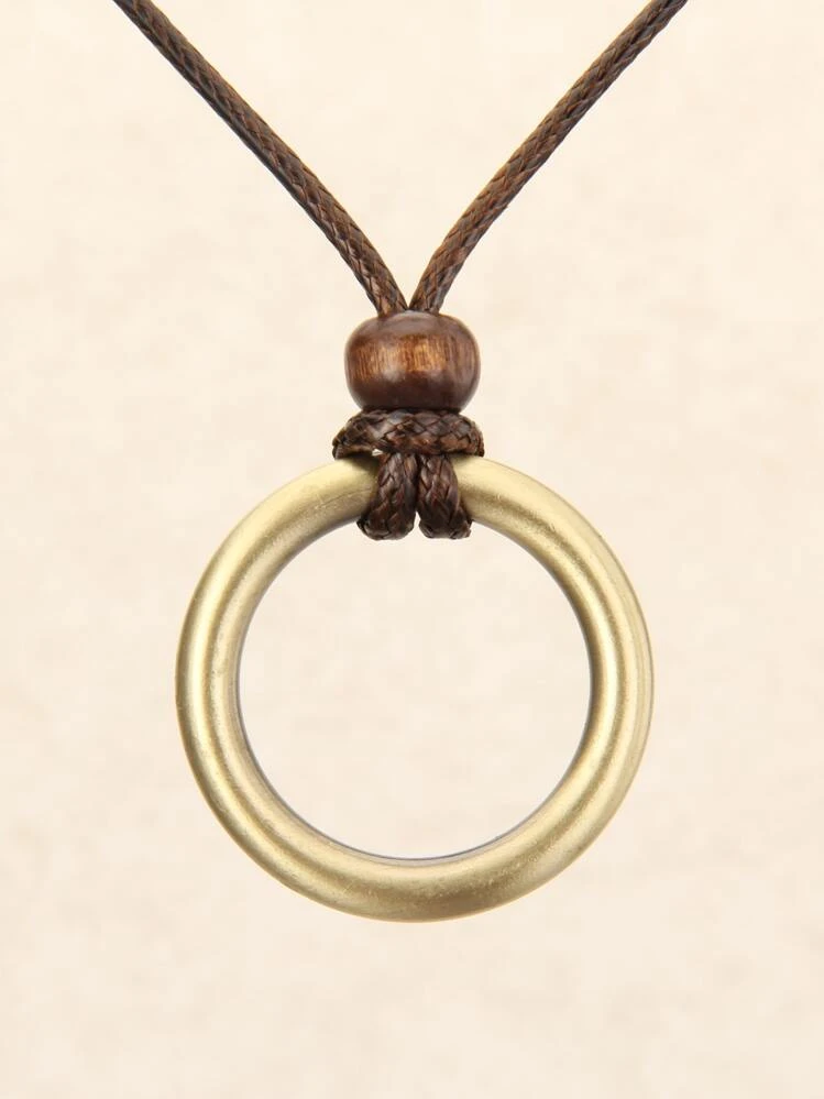 円形 チャームネックレス - マルチカラー - 見る 1