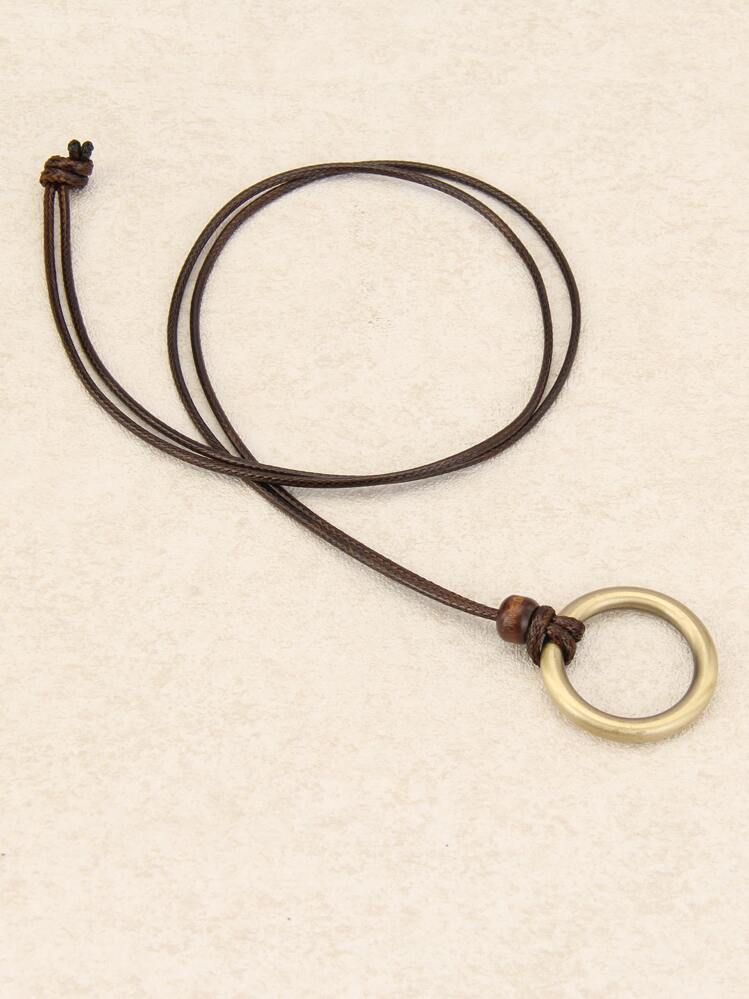 円形 チャームネックレス - マルチカラー - 見る 2