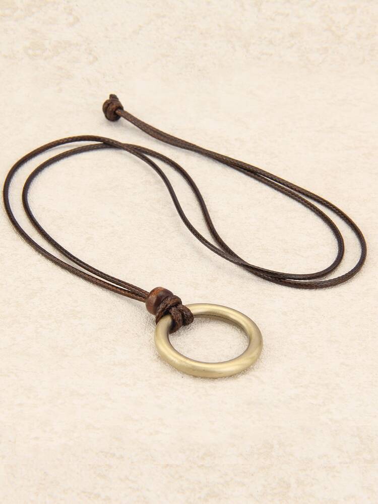 円形 チャームネックレス - マルチカラー - 見る 4