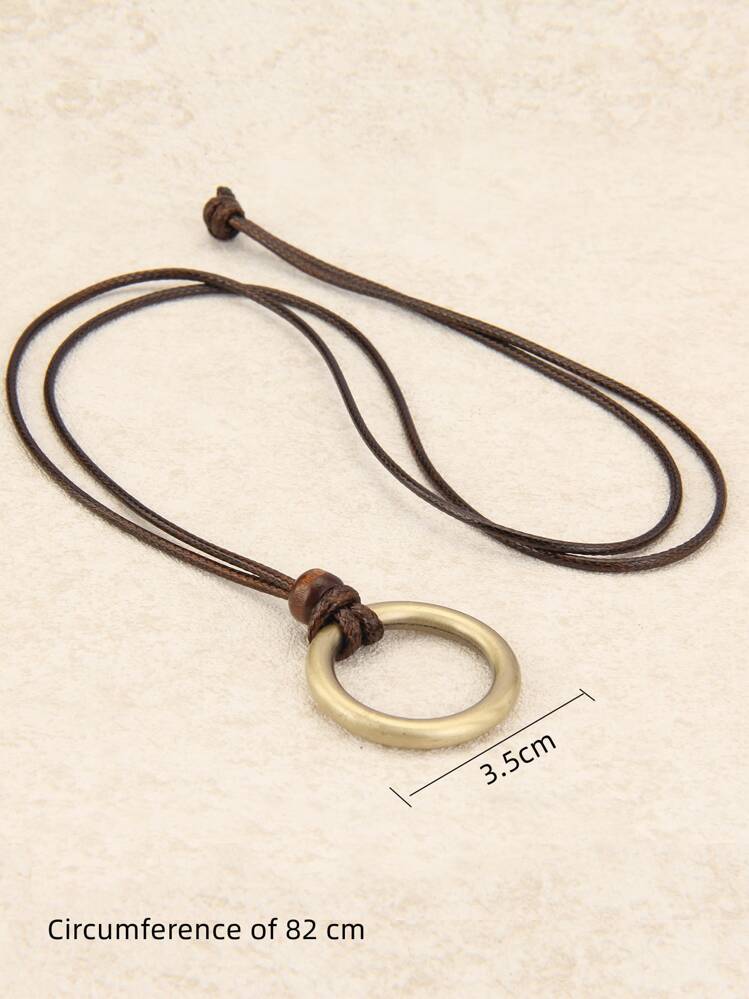 円形 チャームネックレス - マルチカラー - 見る 8