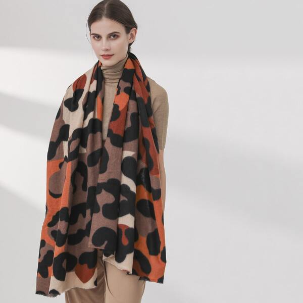 

Graphic Print Scarf, Multicolor