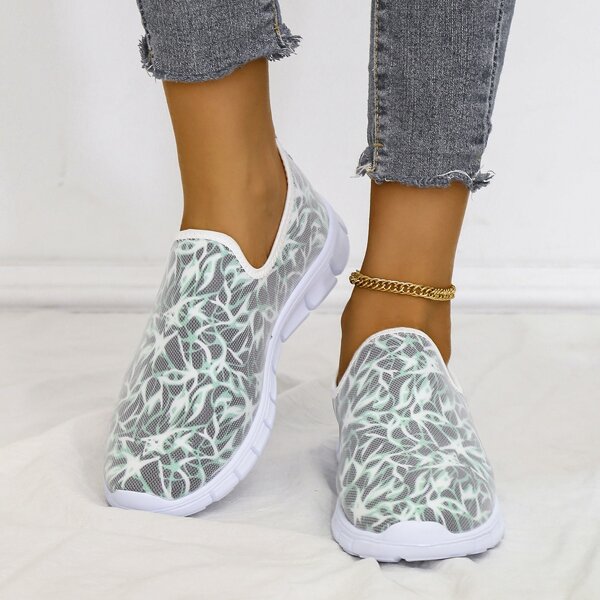 

Graffiti Graphic Slip On Sneakers, Multicolor