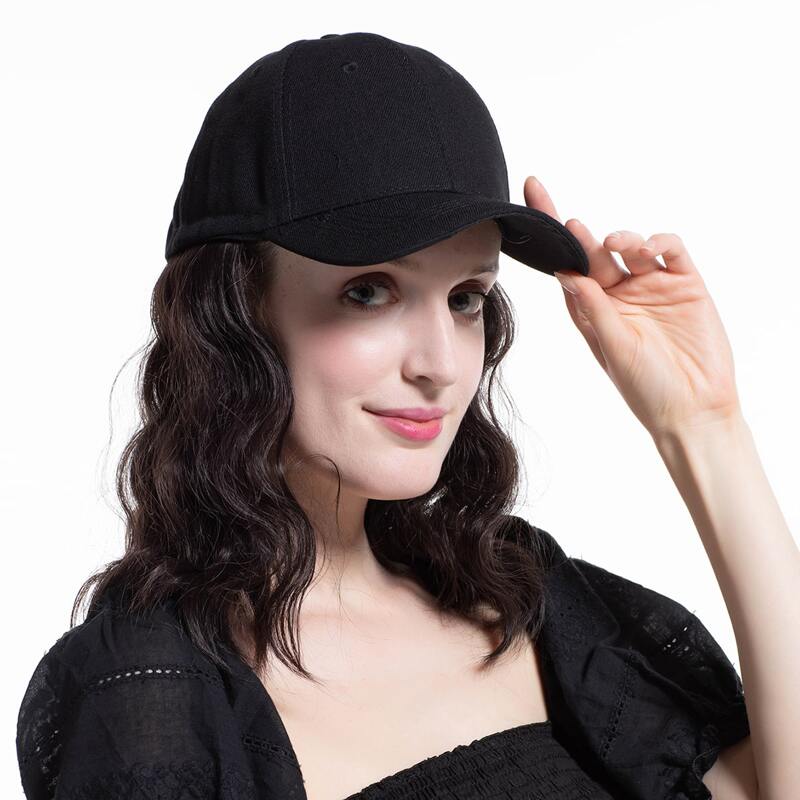 

Natural Short Curly Wig With Cap, Brown