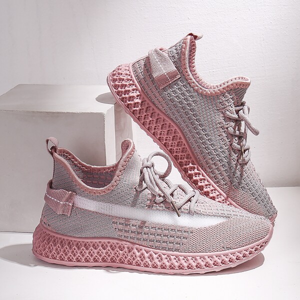 

Lace Up Front Running Shoes, Multicolor