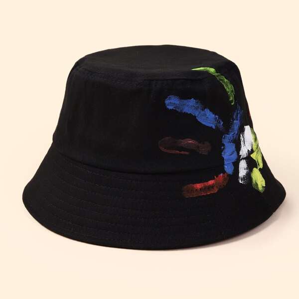 

Figure Graphic Buckle Hat, Multicolor