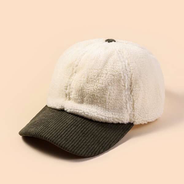 

Two Tone Fuzzy Baseball Cap, Dark green