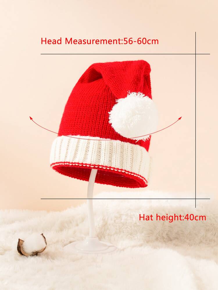 Christmas Two Tone Knitted Hat