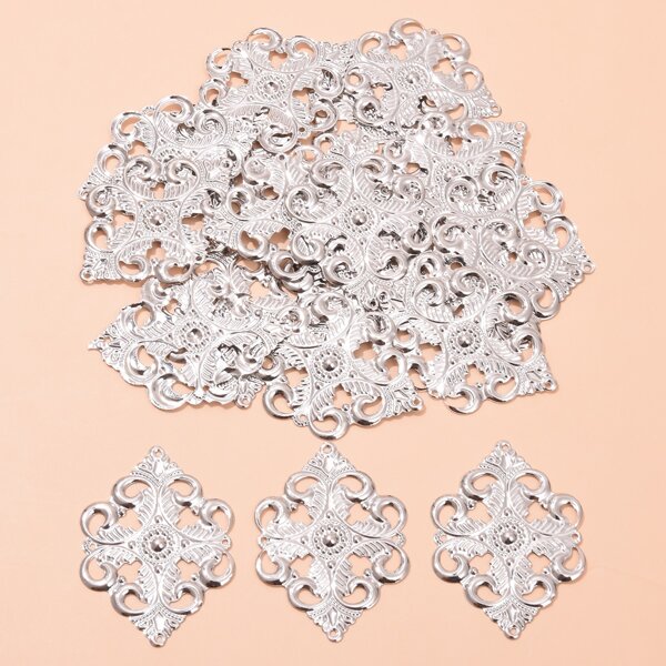 

20pcs Vintage DIY Jewelry Accessory, Silver
