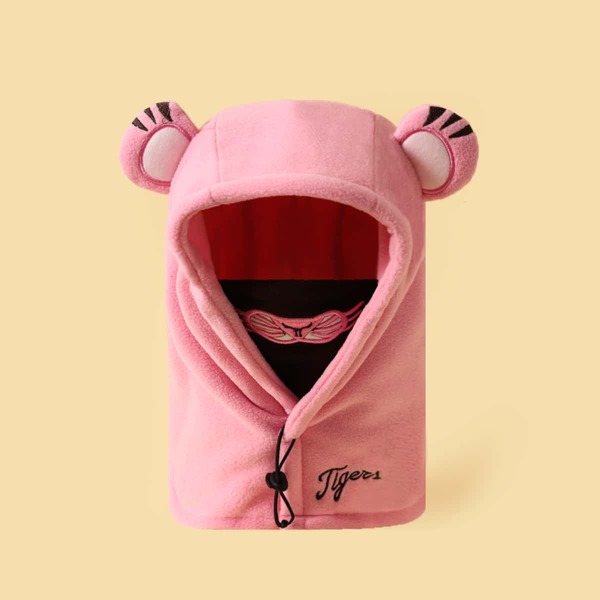 

Girls Animal Decor Hat, Pink