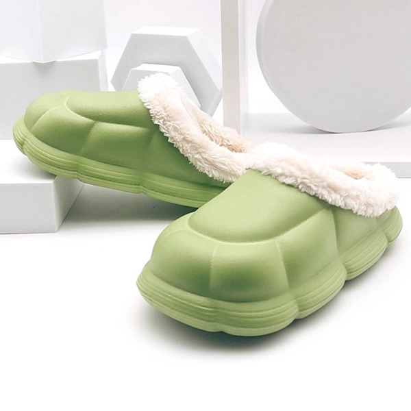 

Girls Fluffy Home Slippers, Green