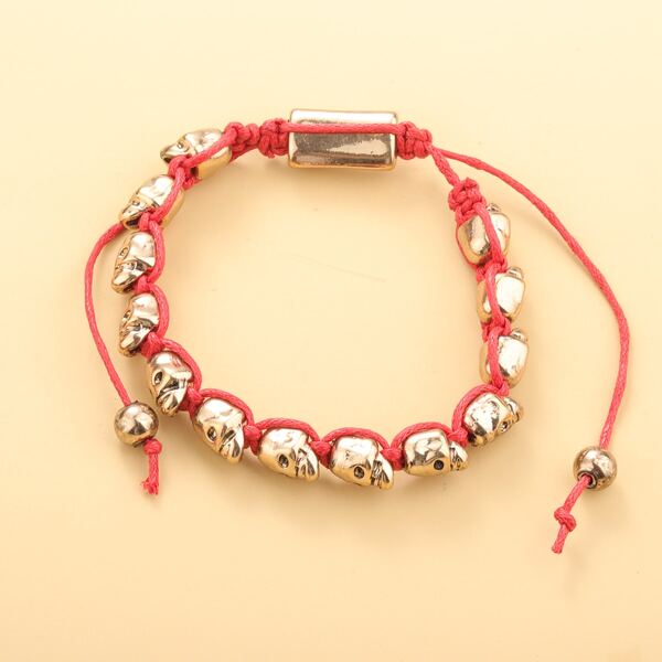 

Skull Decor Bracelet, Multicolor