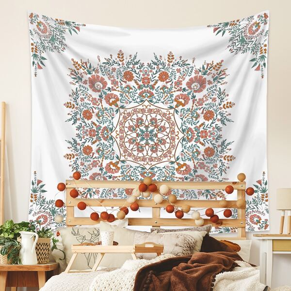 

Flower Print Tapestry, Multicolor