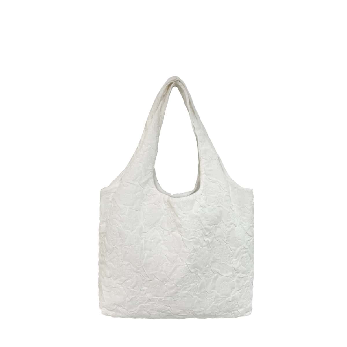 

Minimalist Shoulder Tote Bag, White