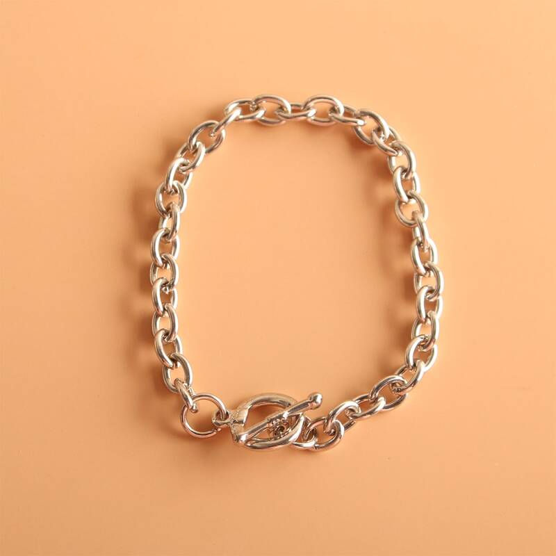 

Minimalist Chain Bracelet, Silver
