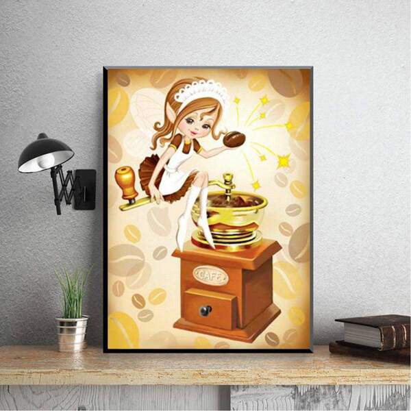 

Figure Graphic DIY Diamond Unframed Painting, Multicolor