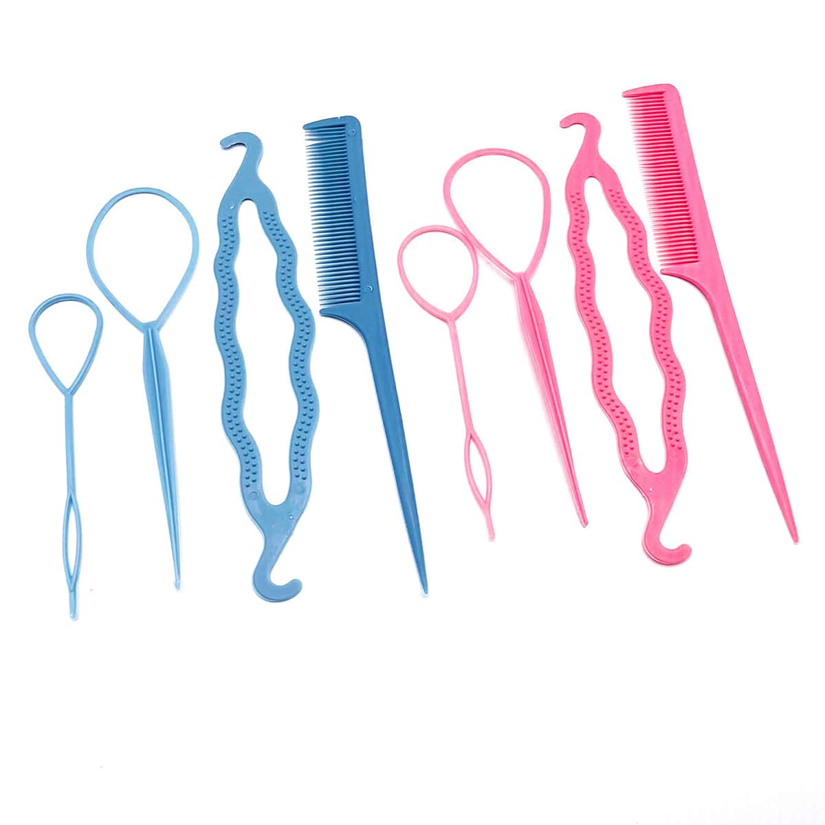 

8pcs Hair Styling Tool Set, Multicolor