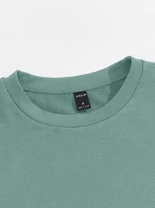 GENTILAND Men Patched Detail Pullover - Green - View 4