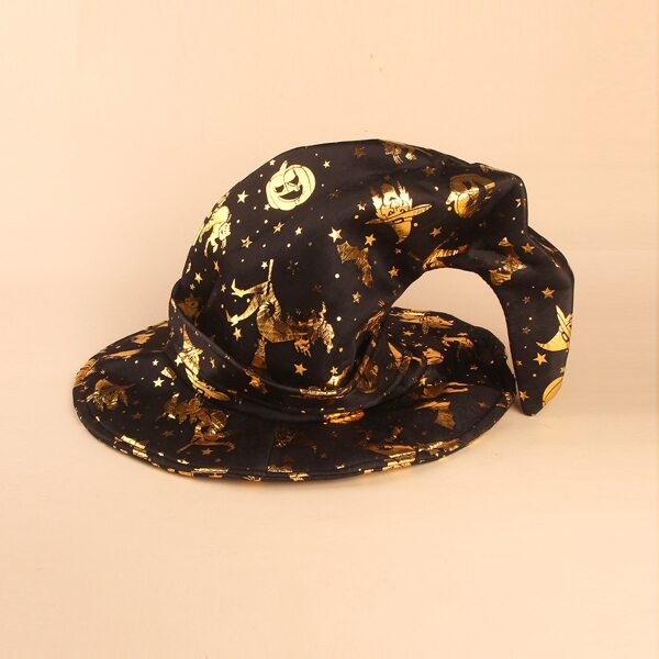 

Kids Pumpkin Print Halloween Costume Hat, Multicolor
