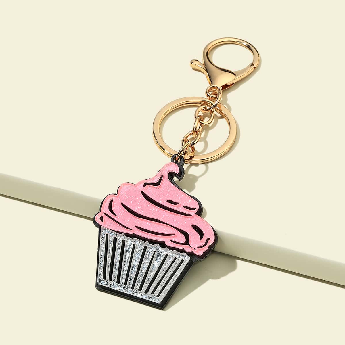 

Cake Charm Keychain, Multicolor