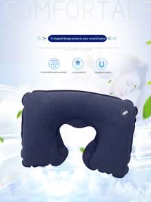 1 pieza inflamable de viaje & 1 pieza Venda de ojos & 2 piezas Tapones para los oídos - Azul - Ver 6