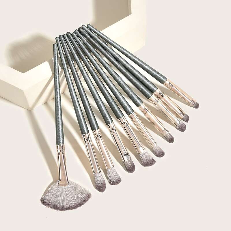 

10pcs Eyeshadow Brush Set, Green