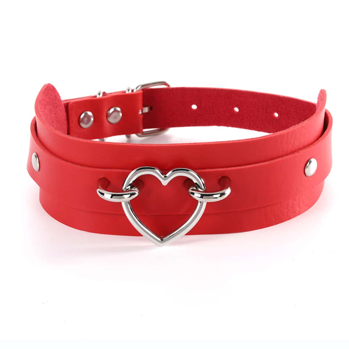 

Heart Decor Choker, Red
