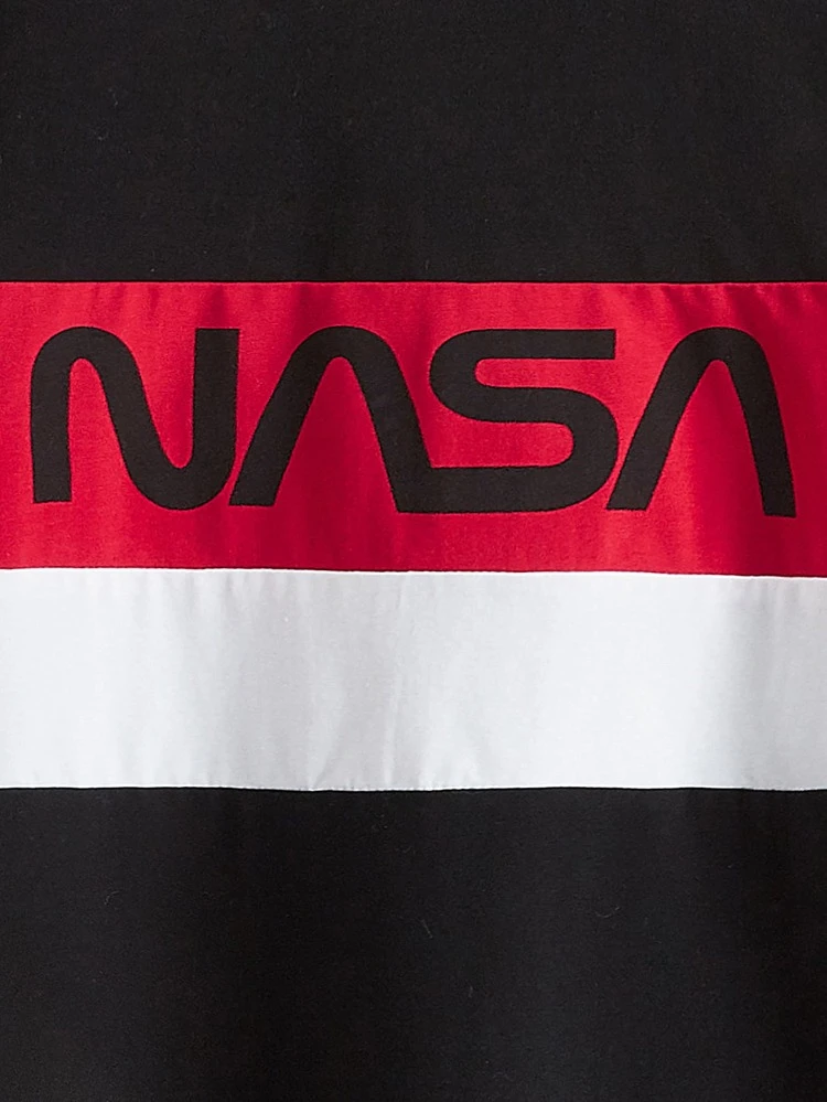 Tween Boy Letter Graphic Colorblock Tee