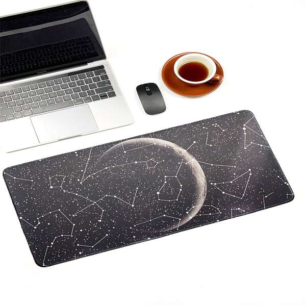 

Planet Pattern Mouse Pad, Black