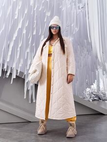 SHEIN ICON Plus Crop PU Leather Cami Top - Yellow - View 2