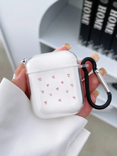 愛心圖案耳機殼適用於Airpods