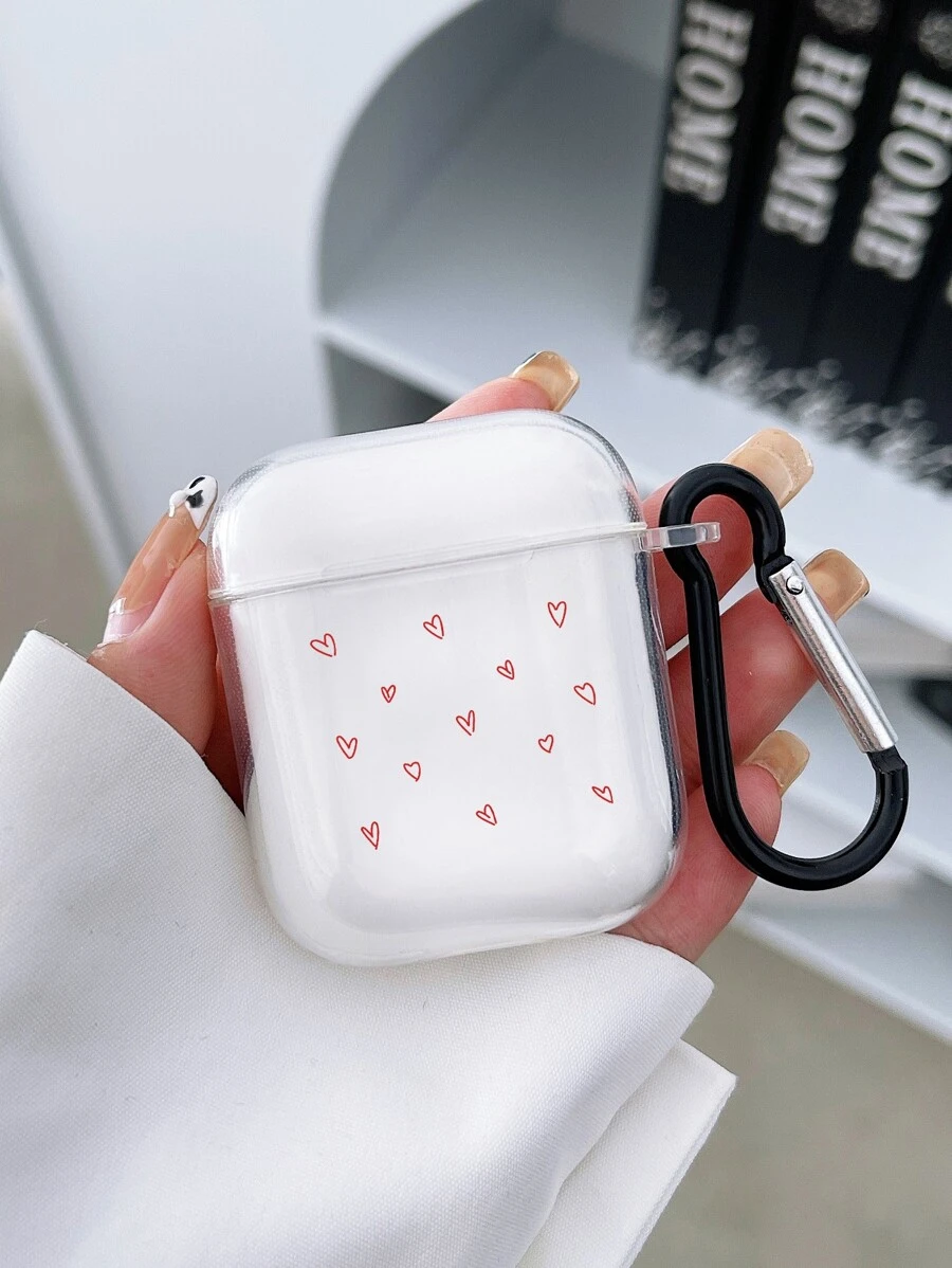 愛心圖案耳機殼適用於Airpods - 無色 - 查看 1