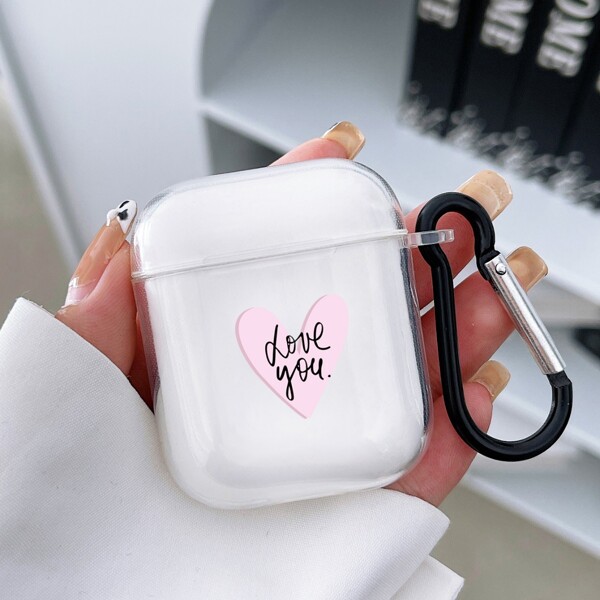 

Letter Graphic Case For AirPods, Clear