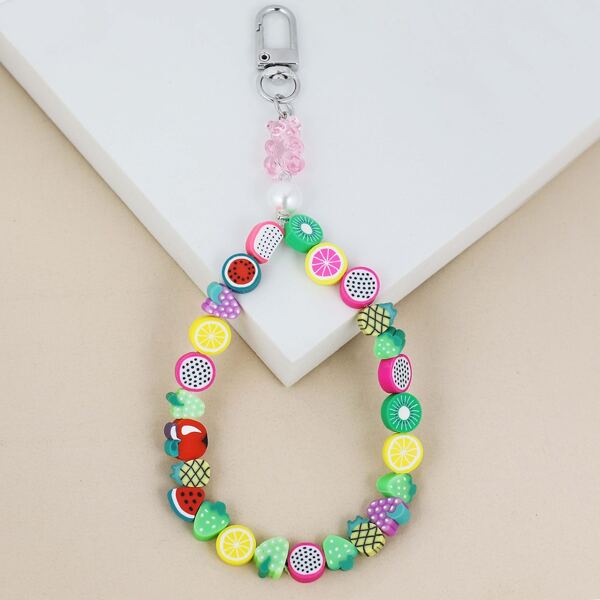 

Fruit Design Keychain Charm, Multicolor