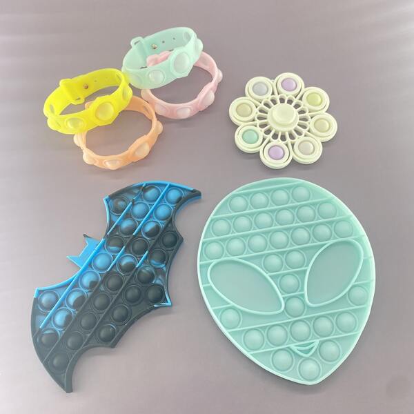 

5pcs Random Glow Push Pop Bubble, Multicolor